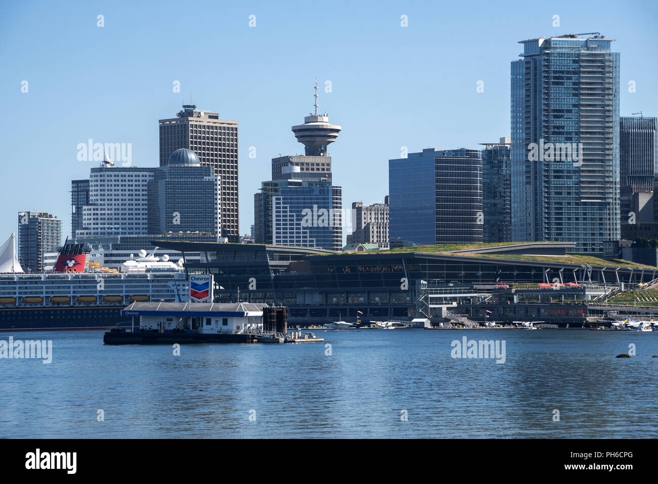View form Stanley Park on Highrise apartment buildings along English
