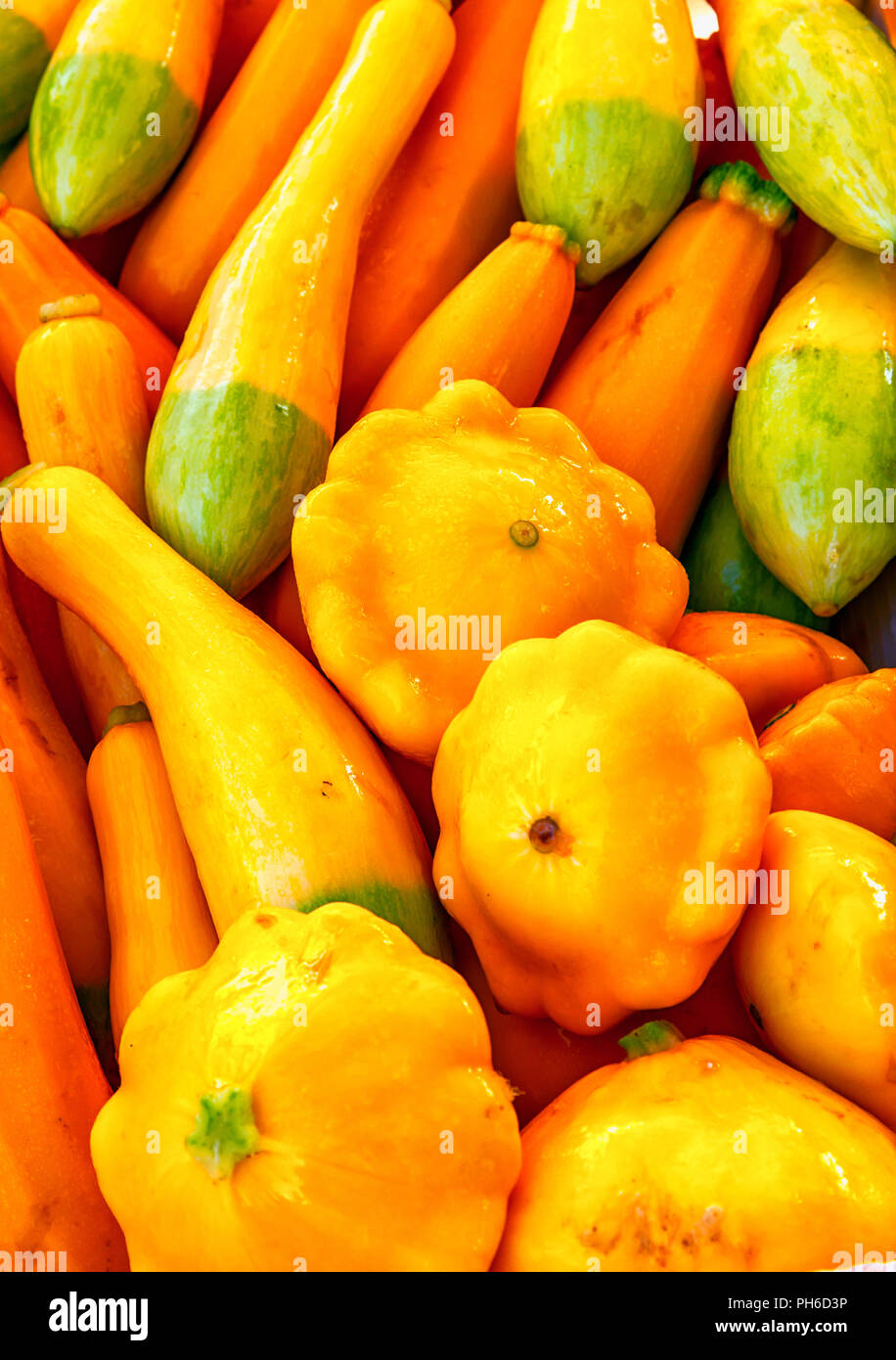 Orange and Green Squash Stock Photo Alamy