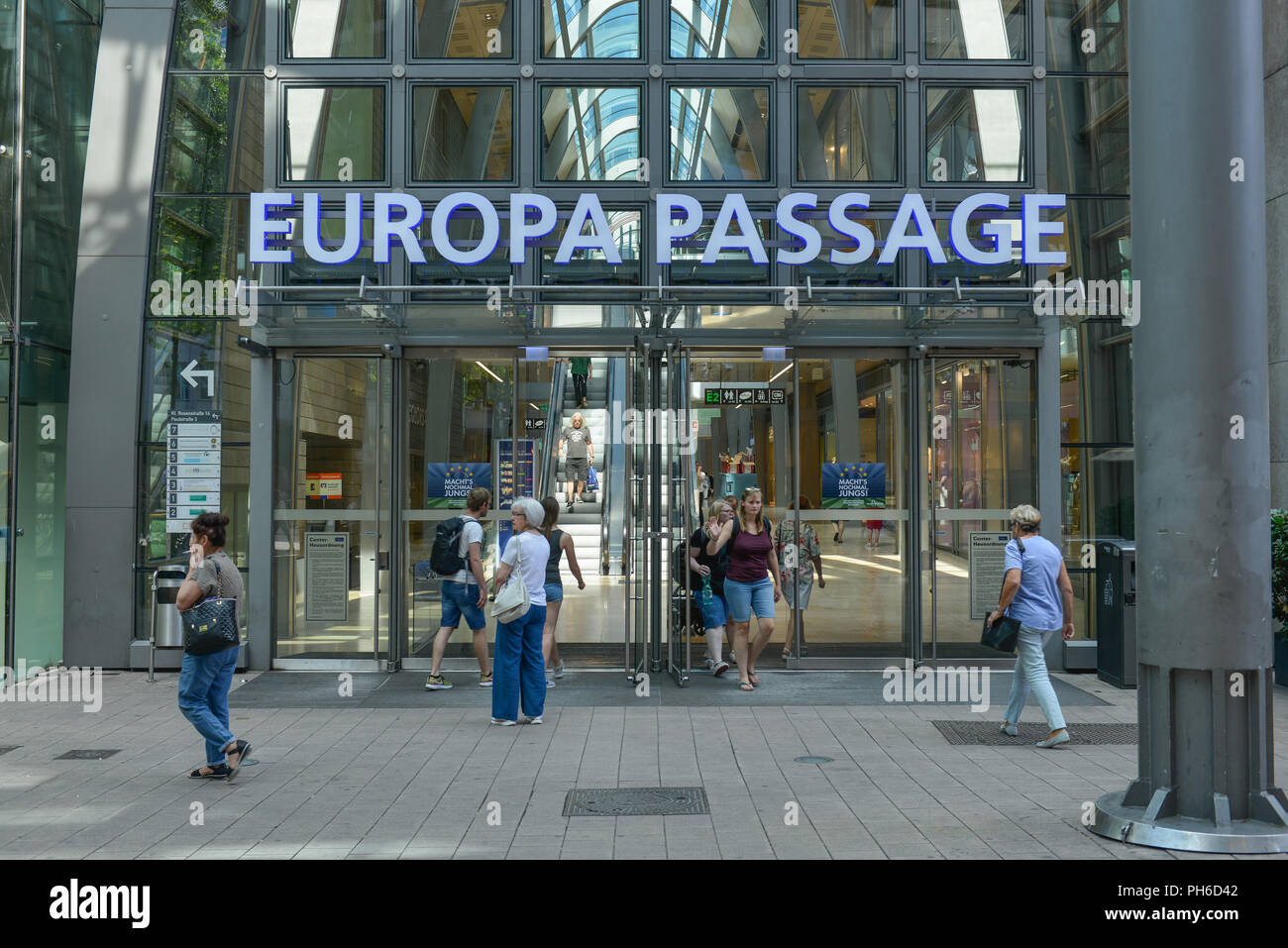 Europa Passage, Ballindamm, Hamburg, Deutschland Stock Photo
