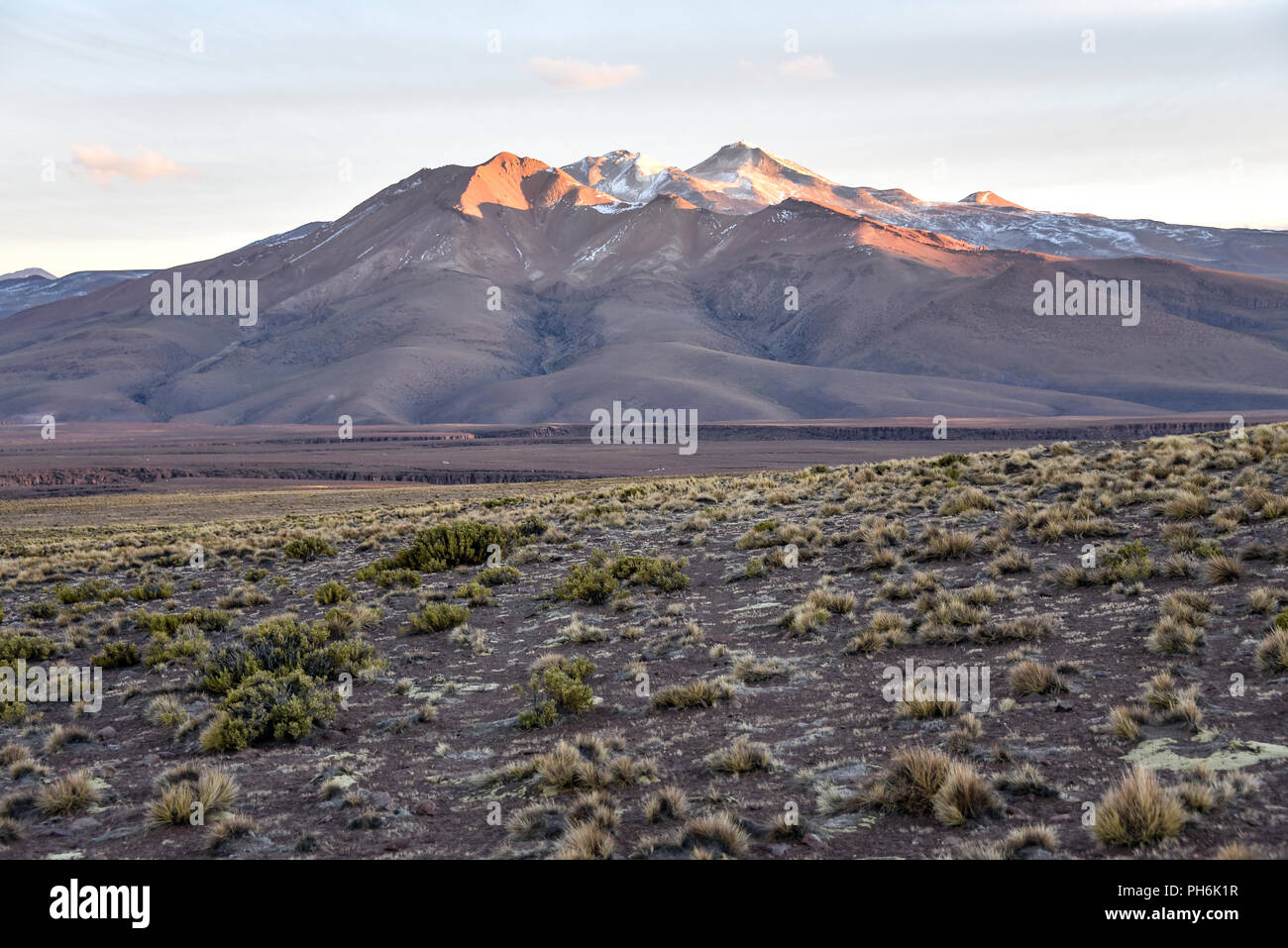 Dramatic landscapes of the mountains of the Cordillera de Lipez, in Sur Lipez Province, Potosi department, Bolivia Stock Photo