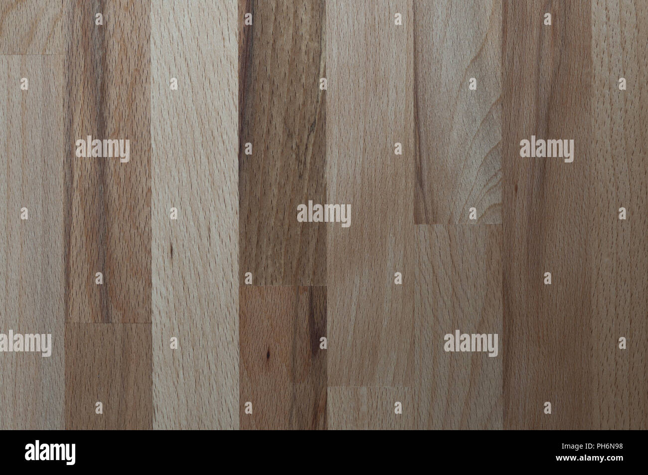 Background, wood structure of a cherry wood panel. Stock Photo