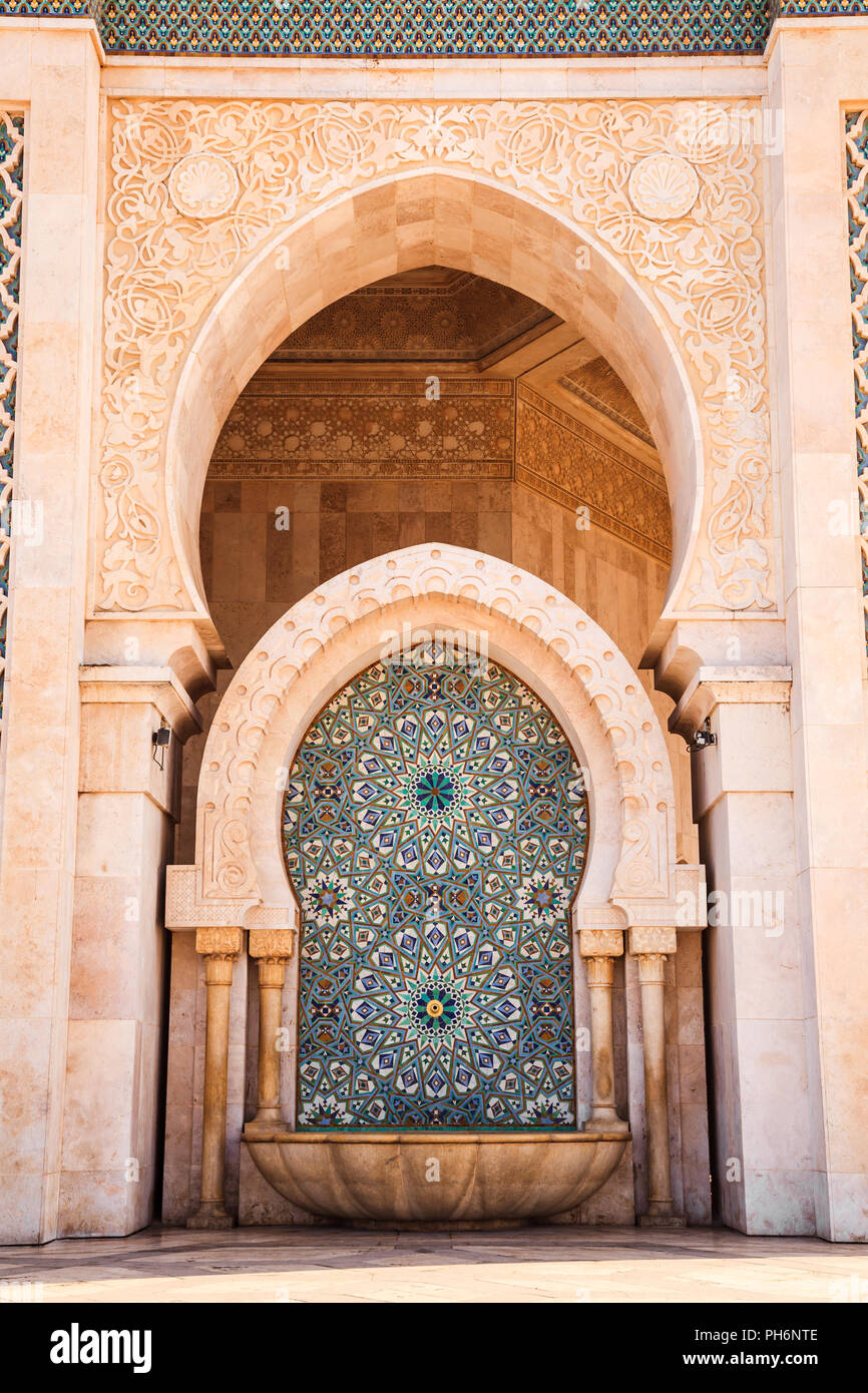 Hassan II mosque in casablanca Stock Photo