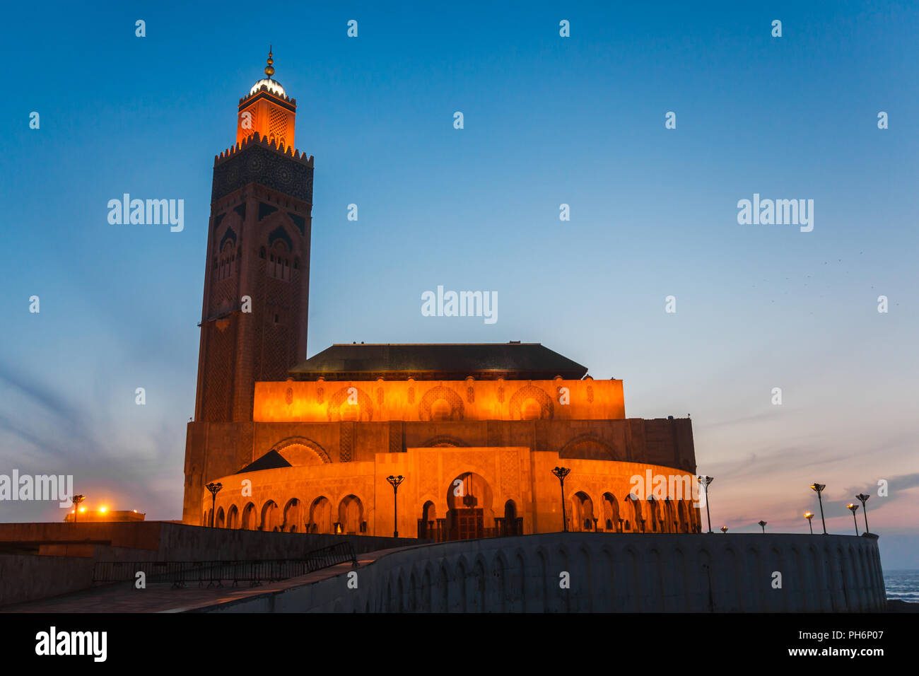 Hassan II mosque in casablanca Stock Photo