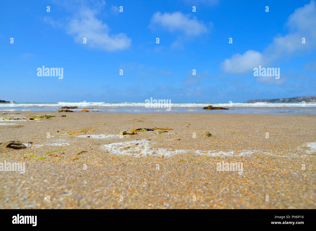 Summer holiday Atlantic sea beach Stock Photo