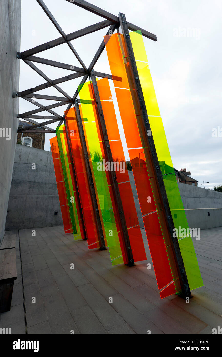 Jyll Bradley's artwork at the Turner Contemporary 'Dutch/Light' (for Agneta Block) marks the 350th anniversary of the Dutch Raid on the River Medway. Stock Photo