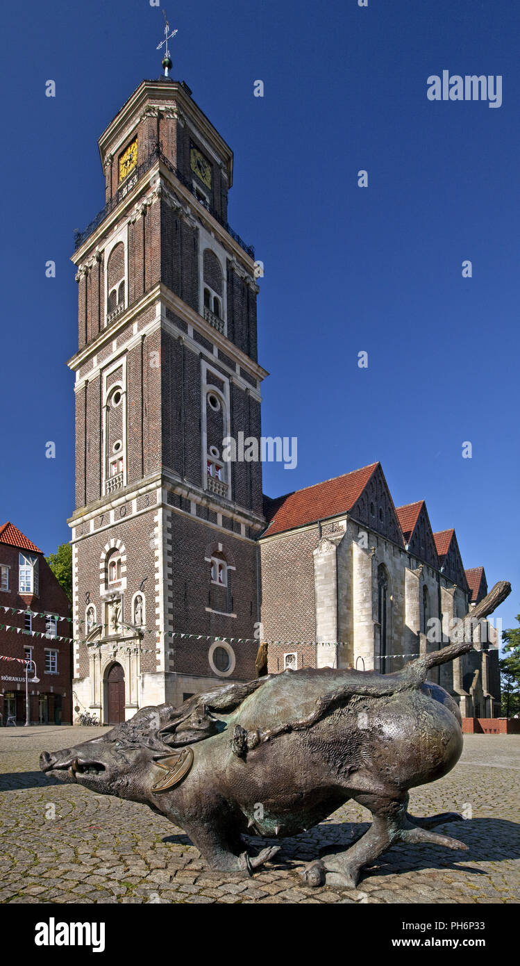 St. Lamberti Church, sculpture, Coesfeld, Germany Stock Photo