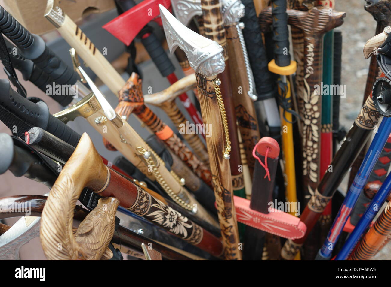 Walking sticks for sale hires stock photography and images Alamy