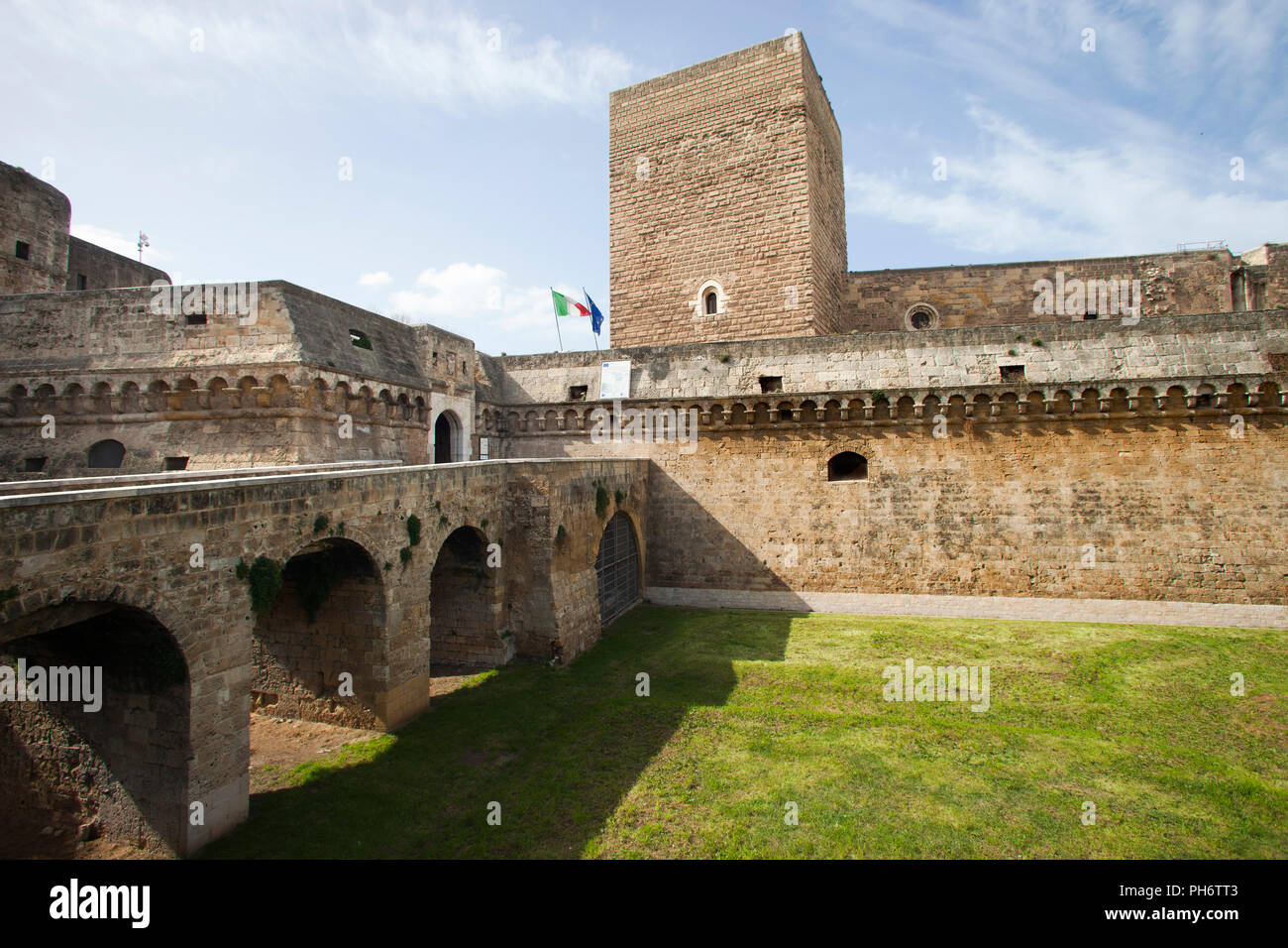 Norman-Swabian Castle, Bari, Puglia, Italy, Europe Stock Photo