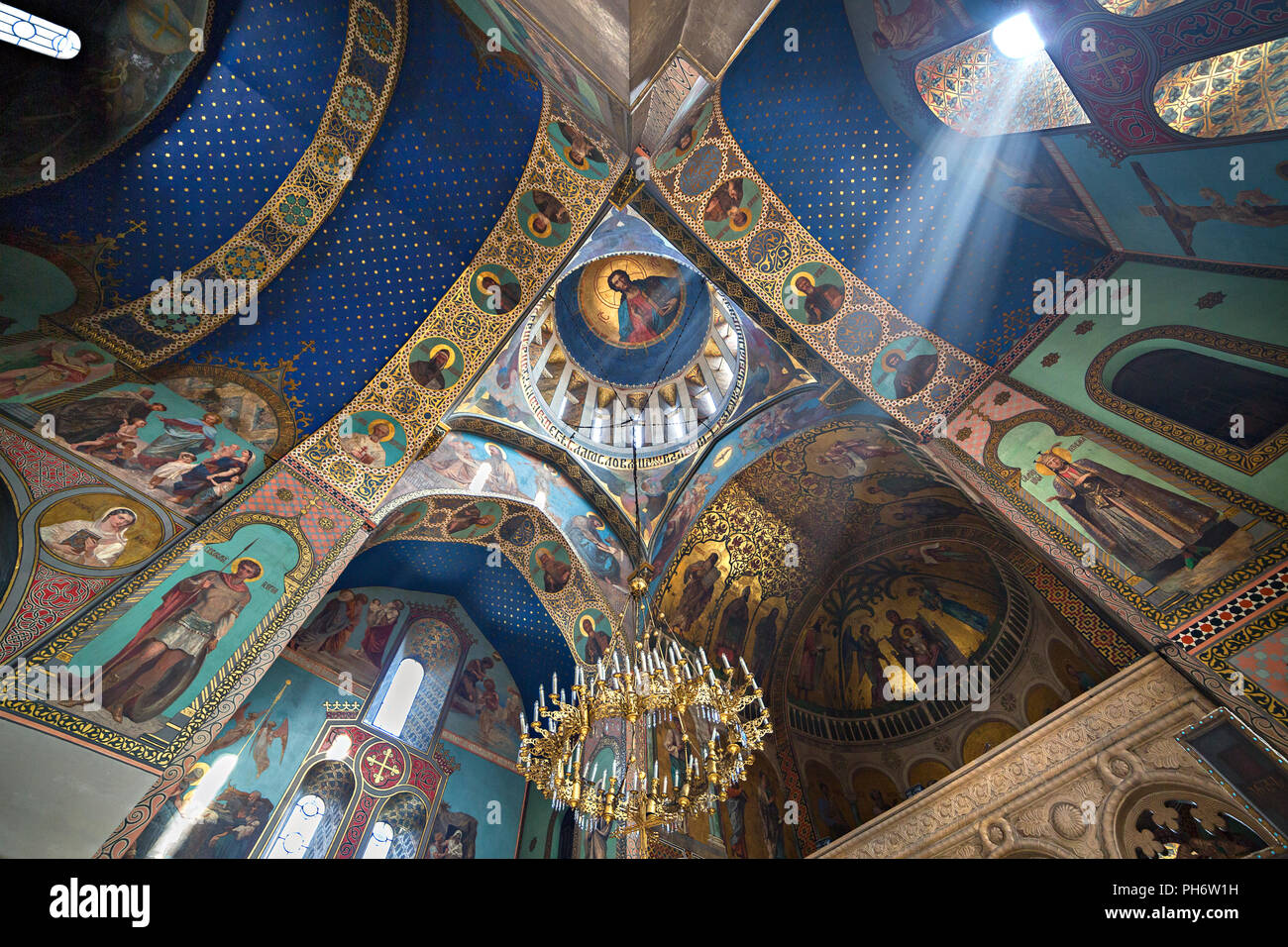 Sioni Cathedral with its murals and frescos, in Tbilisi, Georgia. Stock Photo