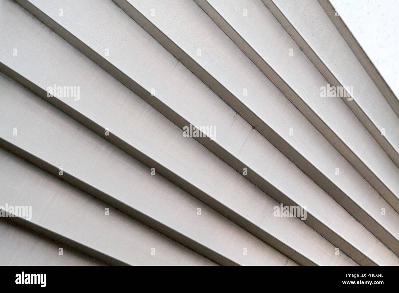 a diagonal view of a staircase Stock Photo
