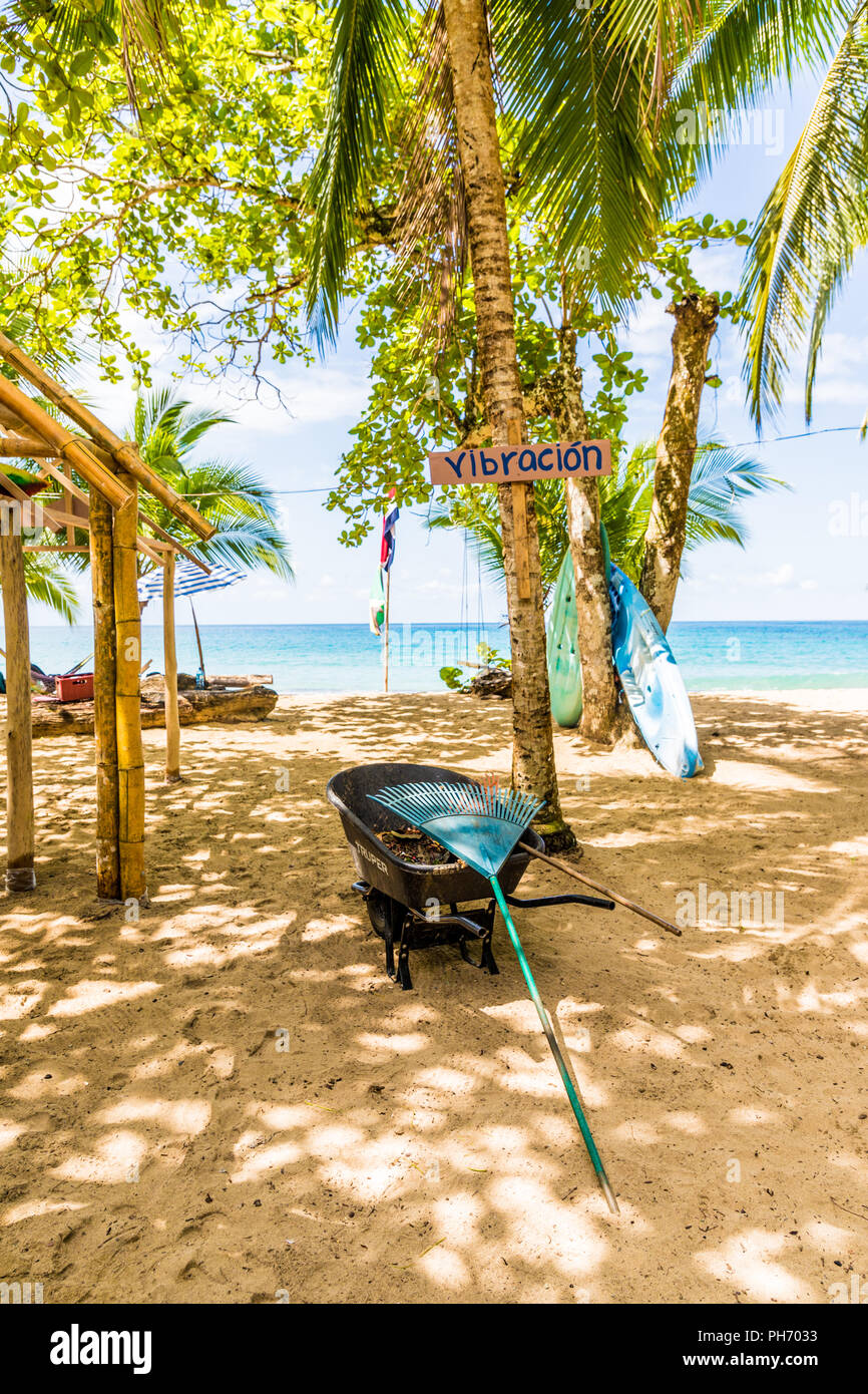 A typical view in Punta uva in Costa Rica Stock Photo Alamy