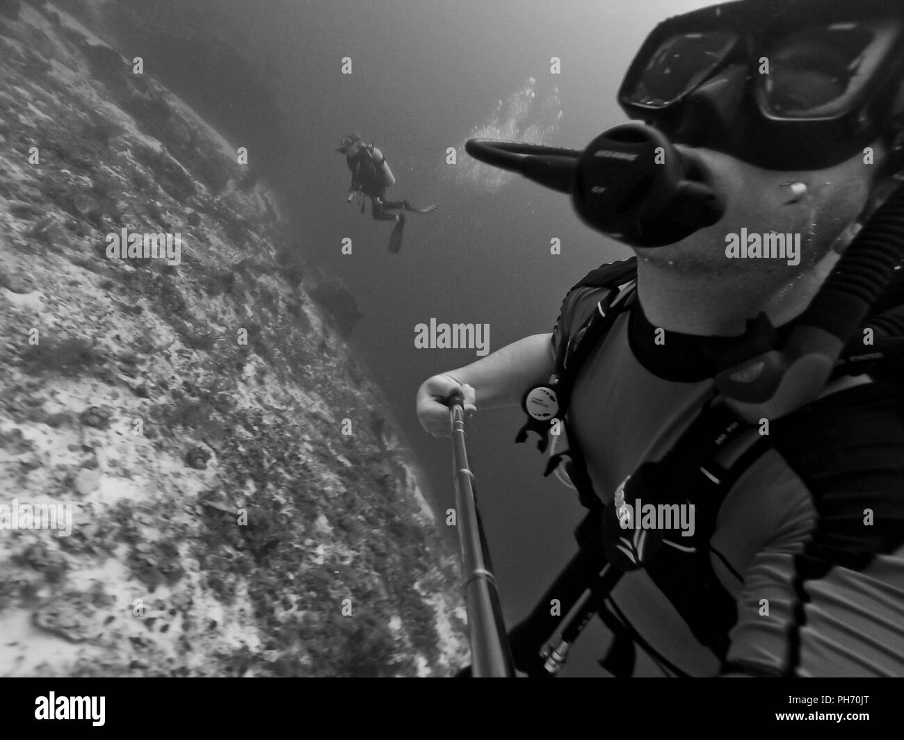 Underwater cozumel Black and White Stock Photos & Images - Alamy
