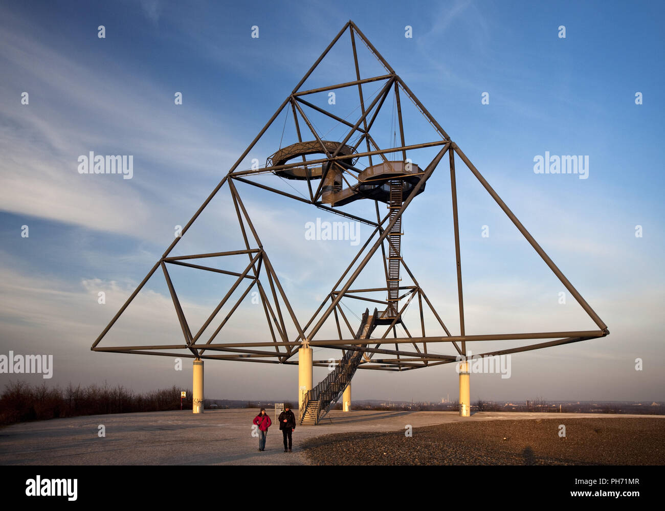 Tetraeder A Tetrahedron As An Artwork In Bottrop Stock Photo Alamy