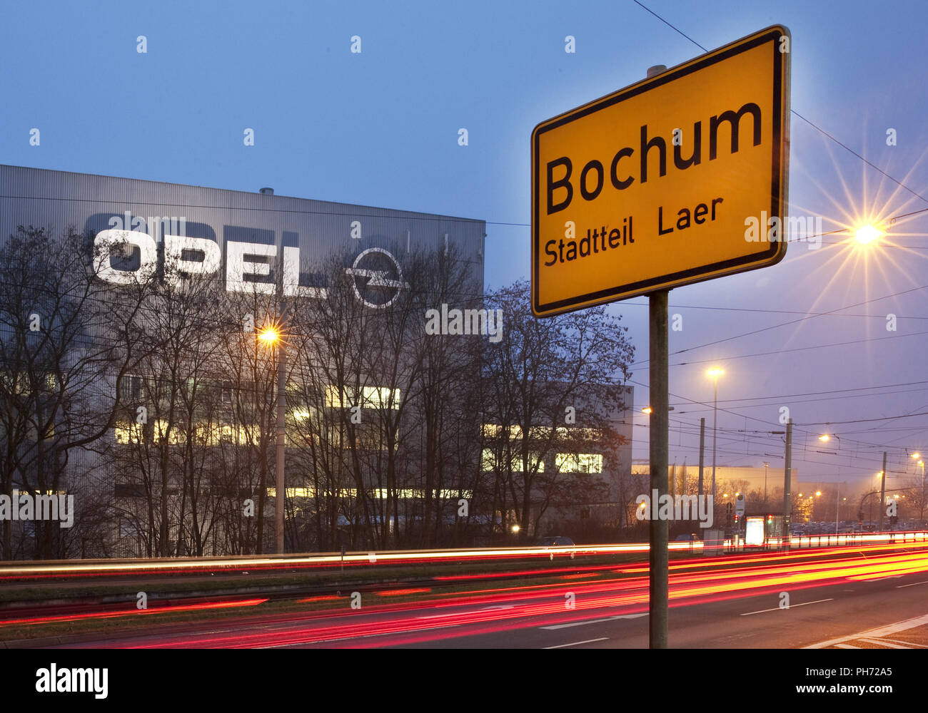 Opel factories in Bochum close in 2014, Germany. Stock Photo