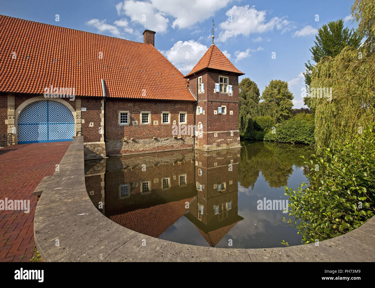 Haus Borg, moated castle, Drensteinfurt, Germany Stock Photo - Alamy