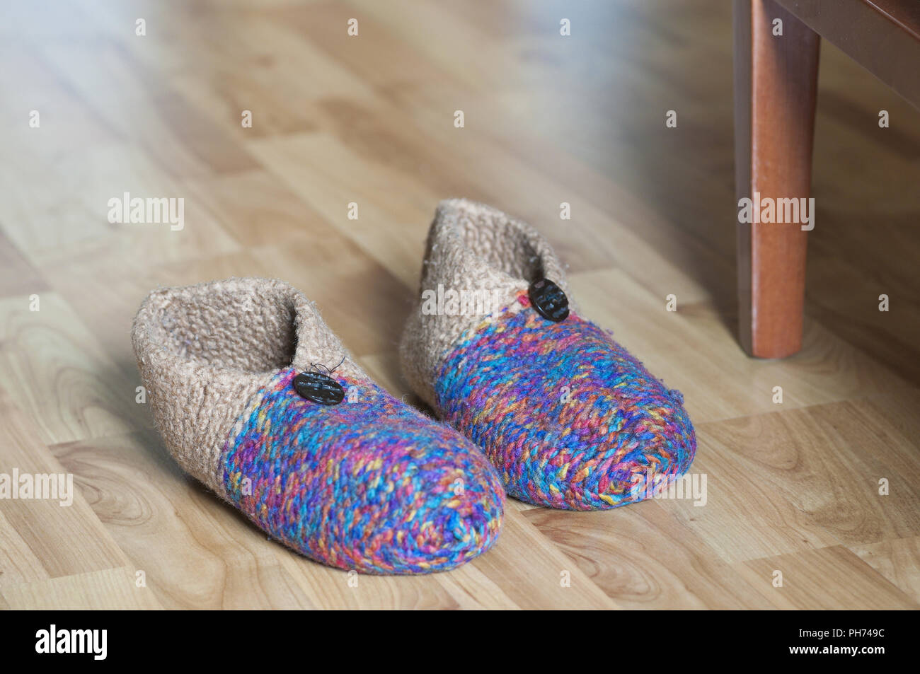 Knitted slippers hires stock photography and images Alamy