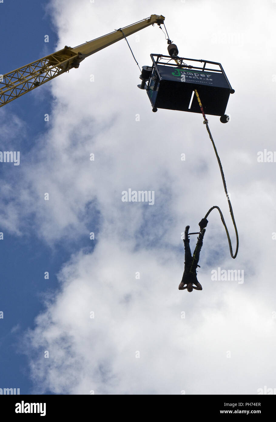 Bungee Jumping, Oberhausen, Germany Stock Photo