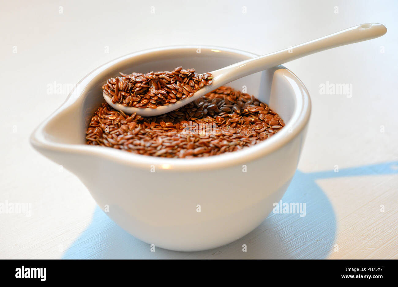 Fiber grains in a bowl Stock Photo