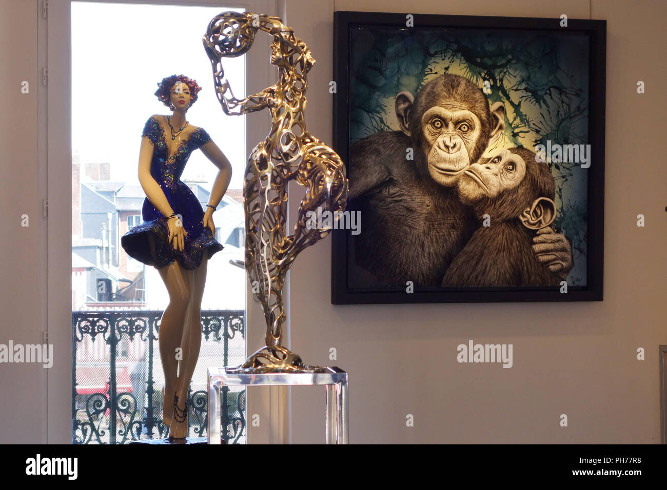 art gallery Honfleur france Stock Photo Alamy