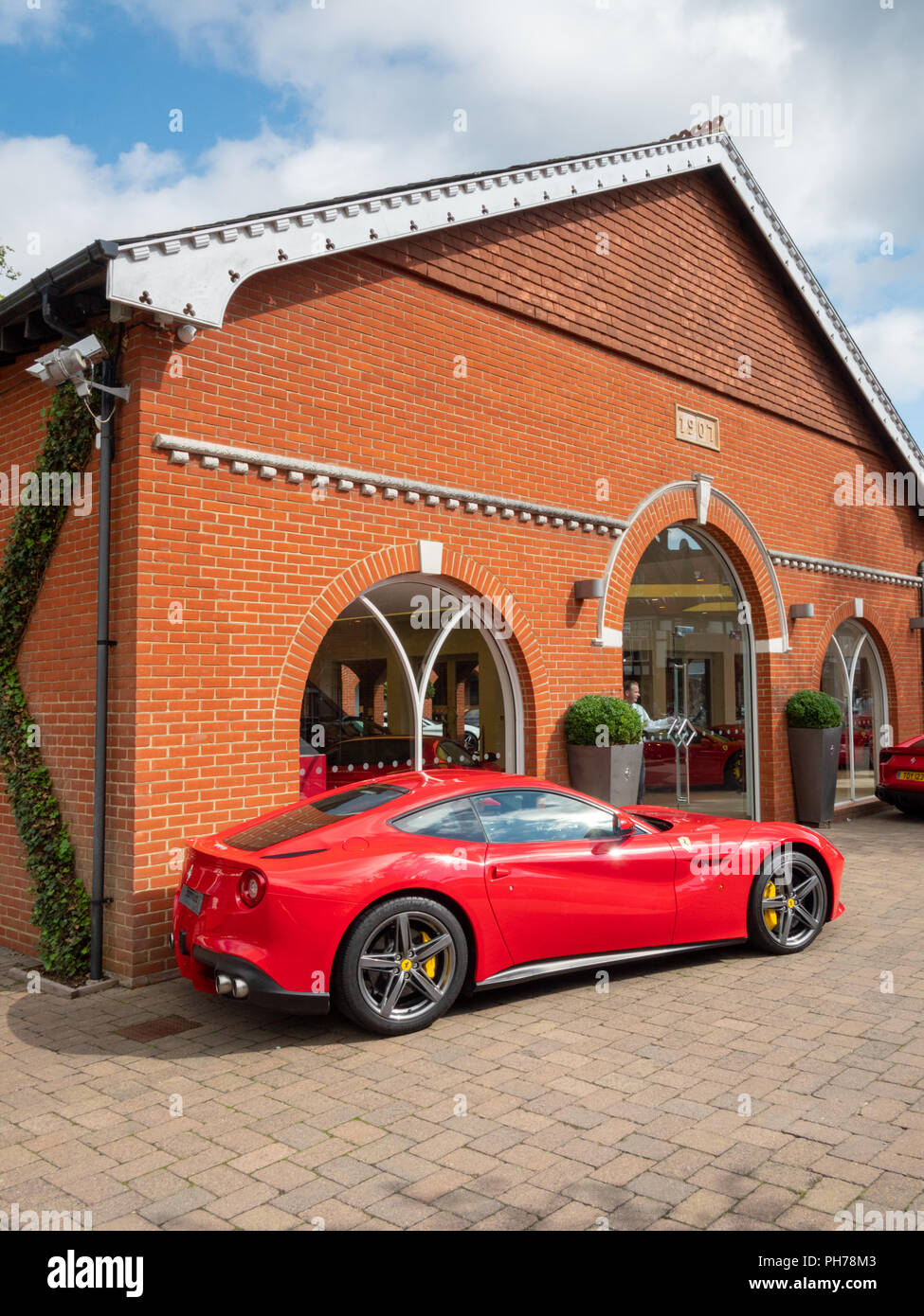 The Meridien Modena Car show room in Lyndhurst Hampshire UK Stock Photo