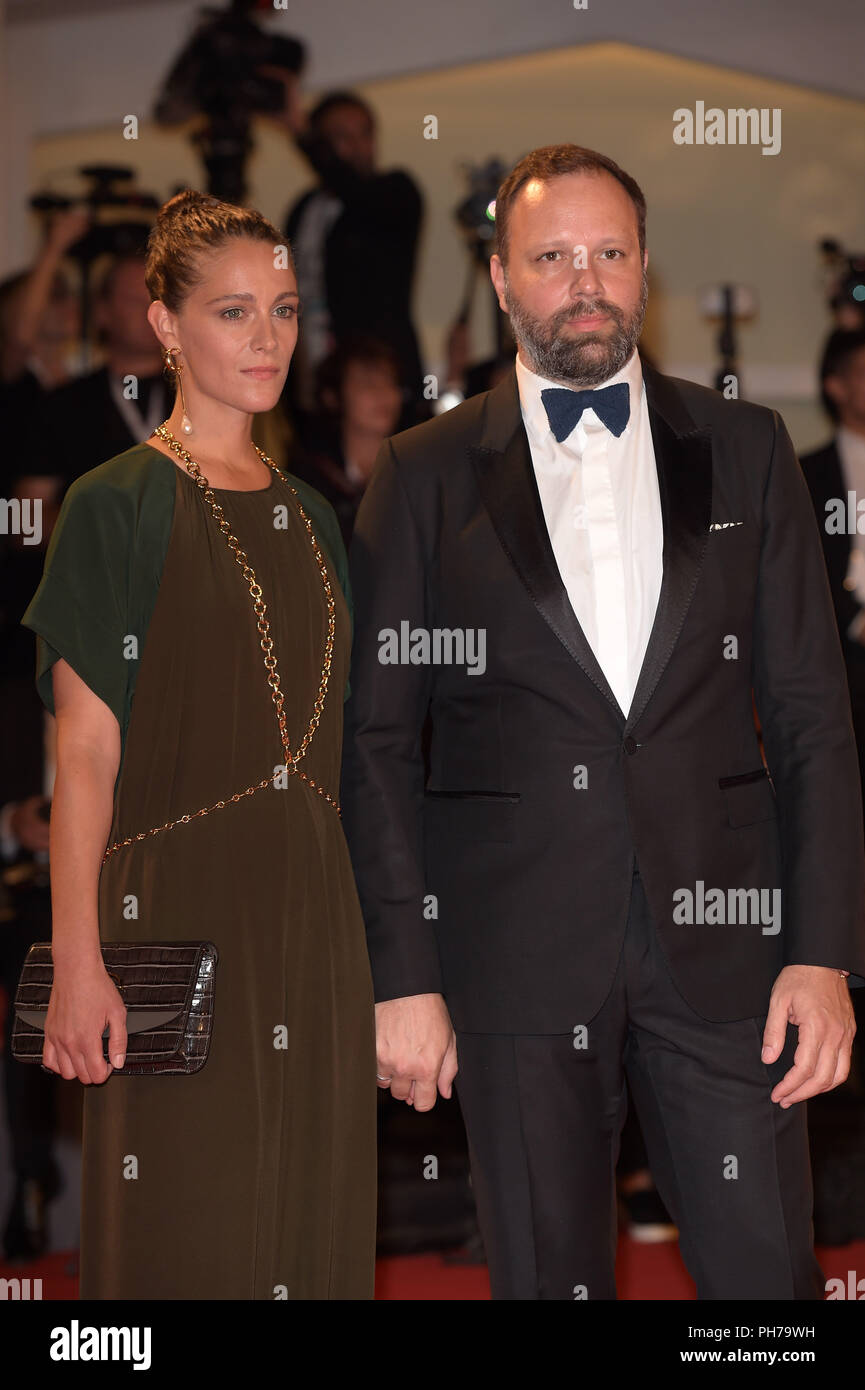 Venice, Italy. 30th Aug, 2018. 75th Venice Film Festival, Red Carpet film 'The Favourite'. Pictured: Yorgos Lanthimos, Ariane Labed Credit: Independent Photo Agency/Alamy Live News Stock Photo