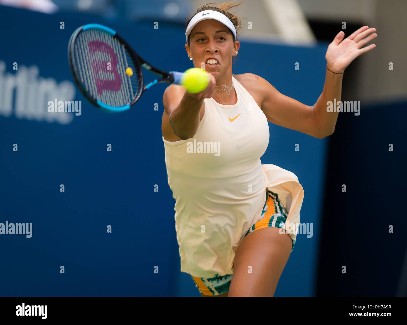 Keys August New York, USA. 30th August 2018. Madison Keys of the United States in ...