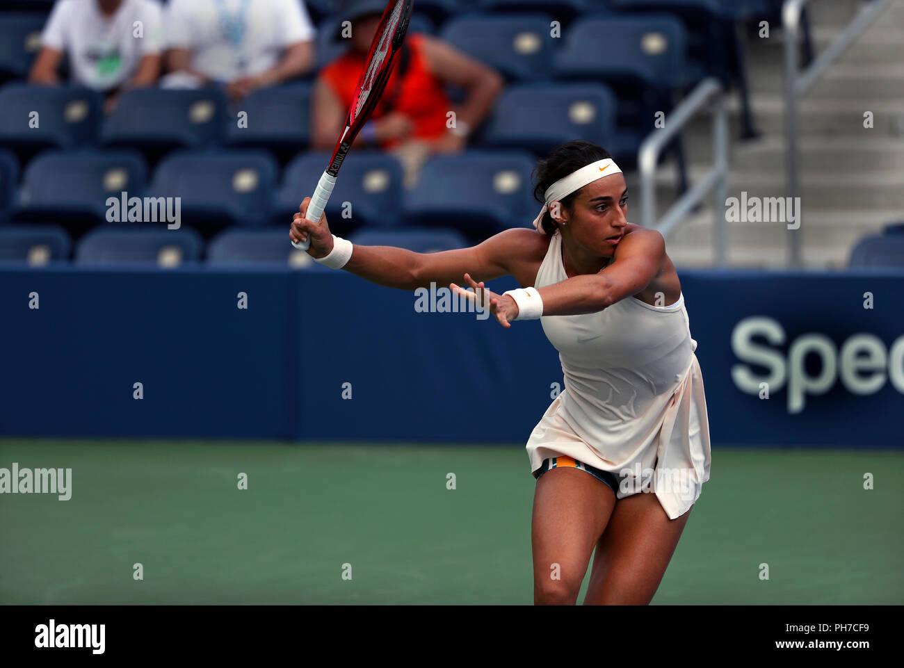 Flushing Meadows, New York - August 30, 2018: US Open Tennis: Caroline  Garcia of France during her second round victory over Monica Puig of Puerto  Rico at the US Open in Flushing