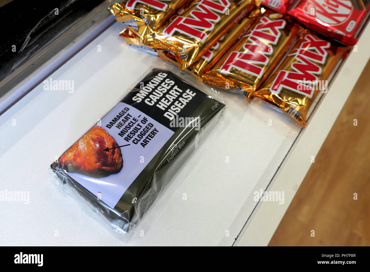 australian tobacco brands 28 August 2018, Australia, Canberra: A pack of tobacco without logo is in a  tobacco shop and kiosk. Australia is a yearning destination for many  Germans. But it's also the other way