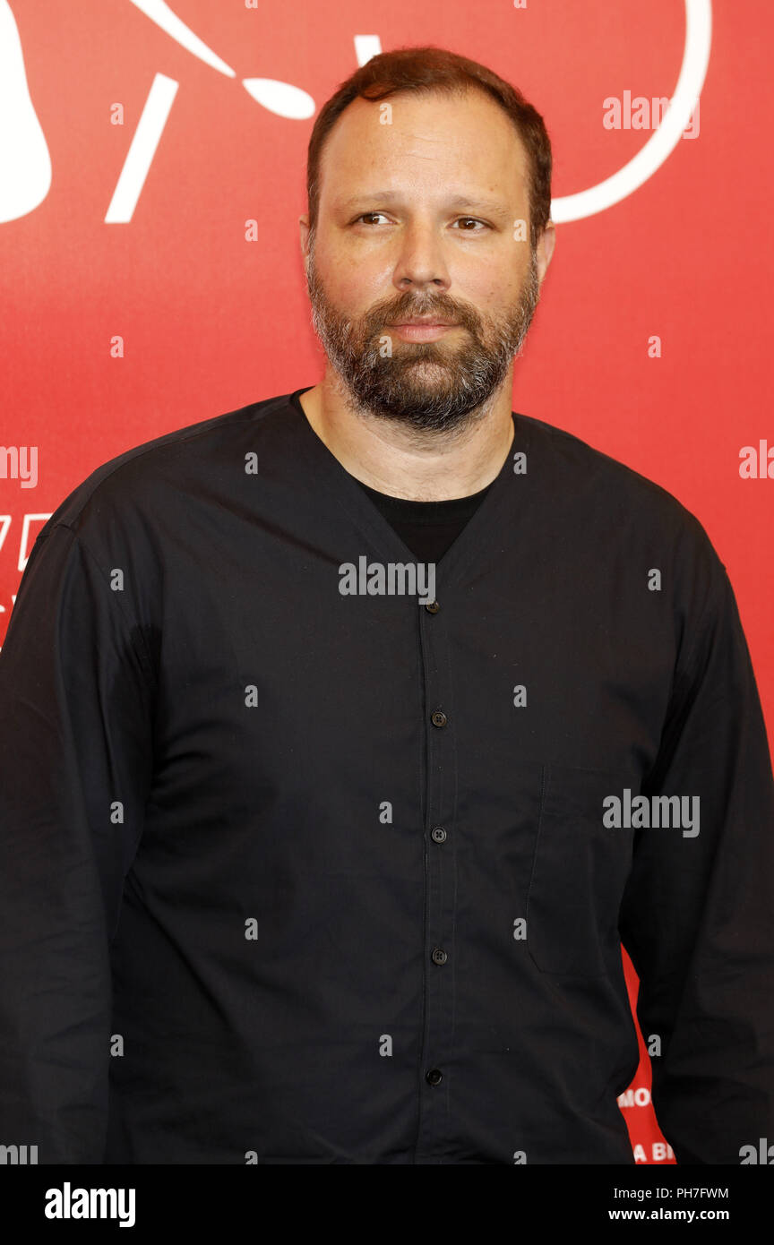 Venice, Italien. 30th Aug, 2018. Yorgos Lanthimos during the 'The Favourite' photocall at the 75th Venice International Film Festival at the Palazzo del Casino on August 30, 2018 in Venice, Italy | Verwendung weltweit Credit: dpa/Alamy Live News Stock Photo