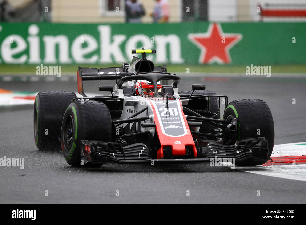 Monza, Italy. 31th August, 2018. Kevin Magnussen Of Denmark And.