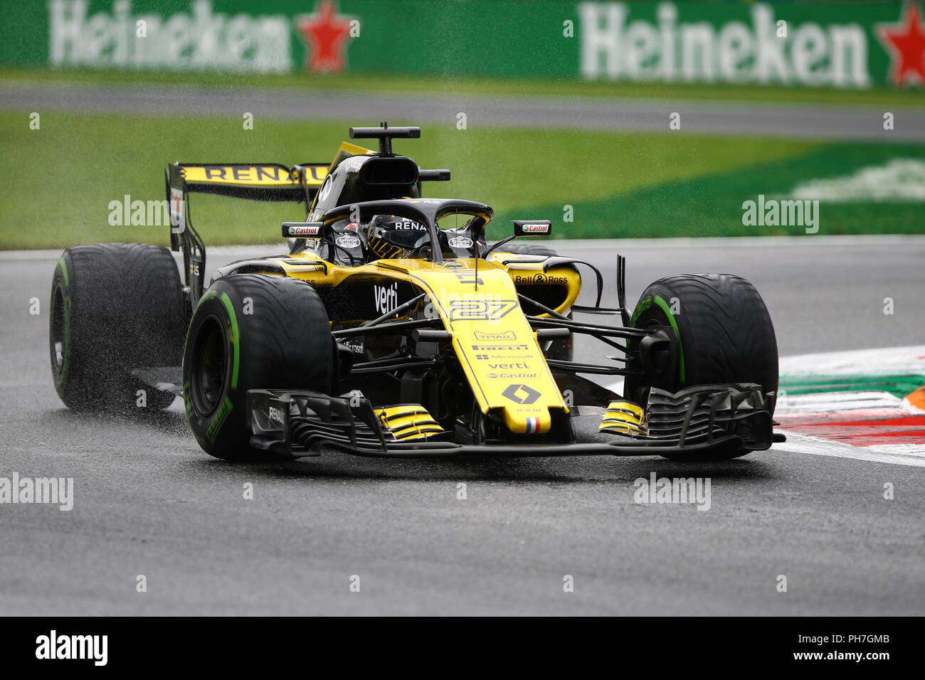 Monza, Italy. 31th August, 2018. Nico Hulkenberg Of Germany And.