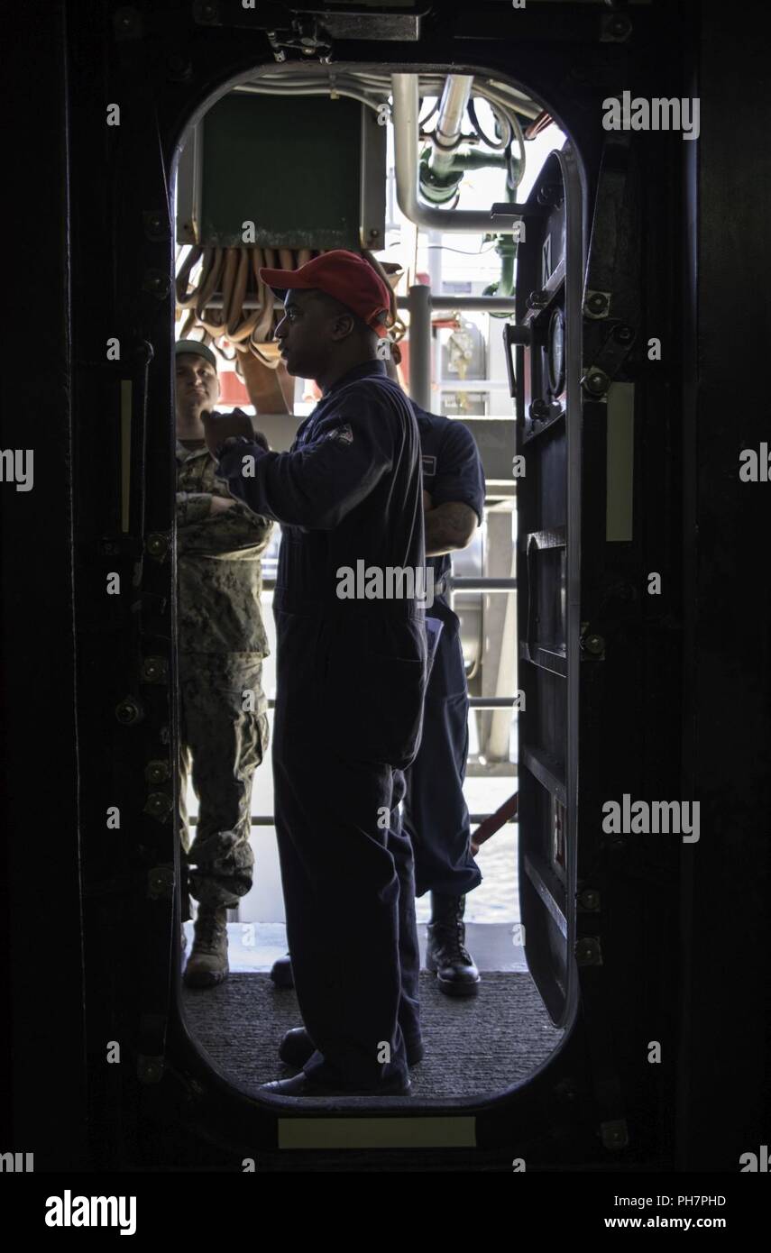 SAN DIEGO (June 26, 2018) Damage Controlman 2nd Class Kyle Dyson, from