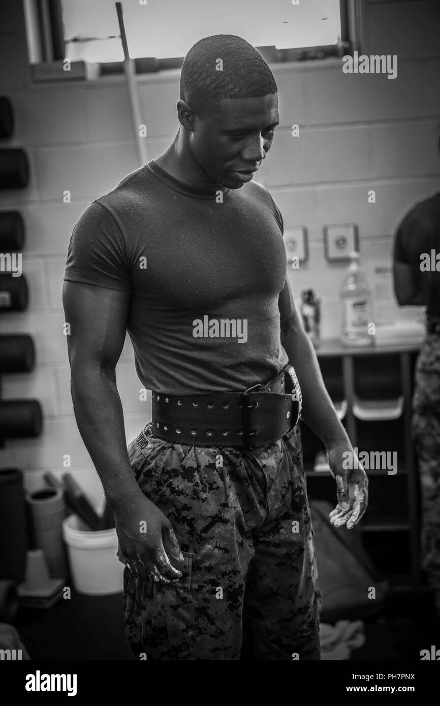 A U.S. Marine participates in the 2018 High Intensity Tactical Training