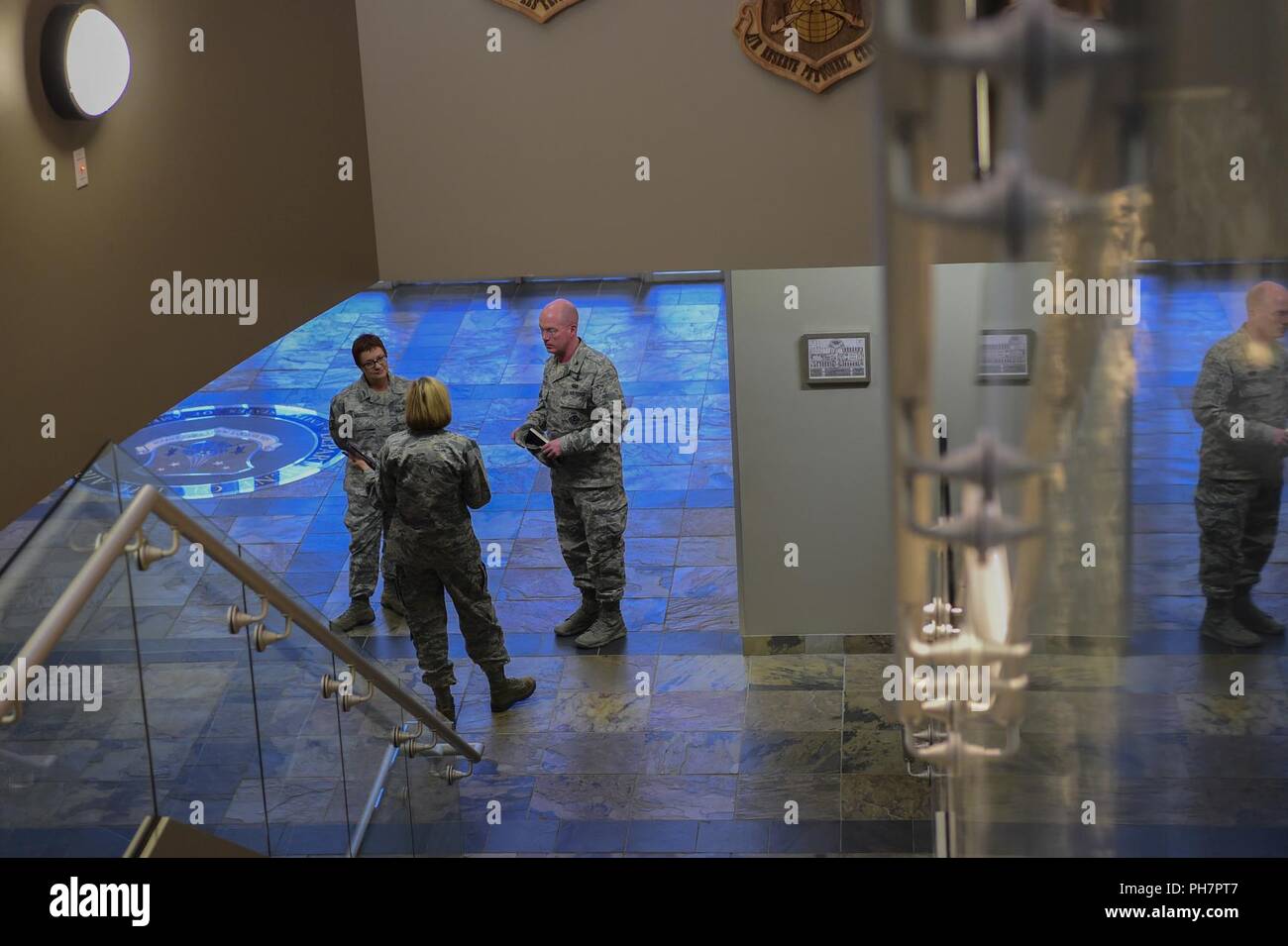 Brig. Gen. Ellen Moore, Air Reserve Personnel Center commander, briefs