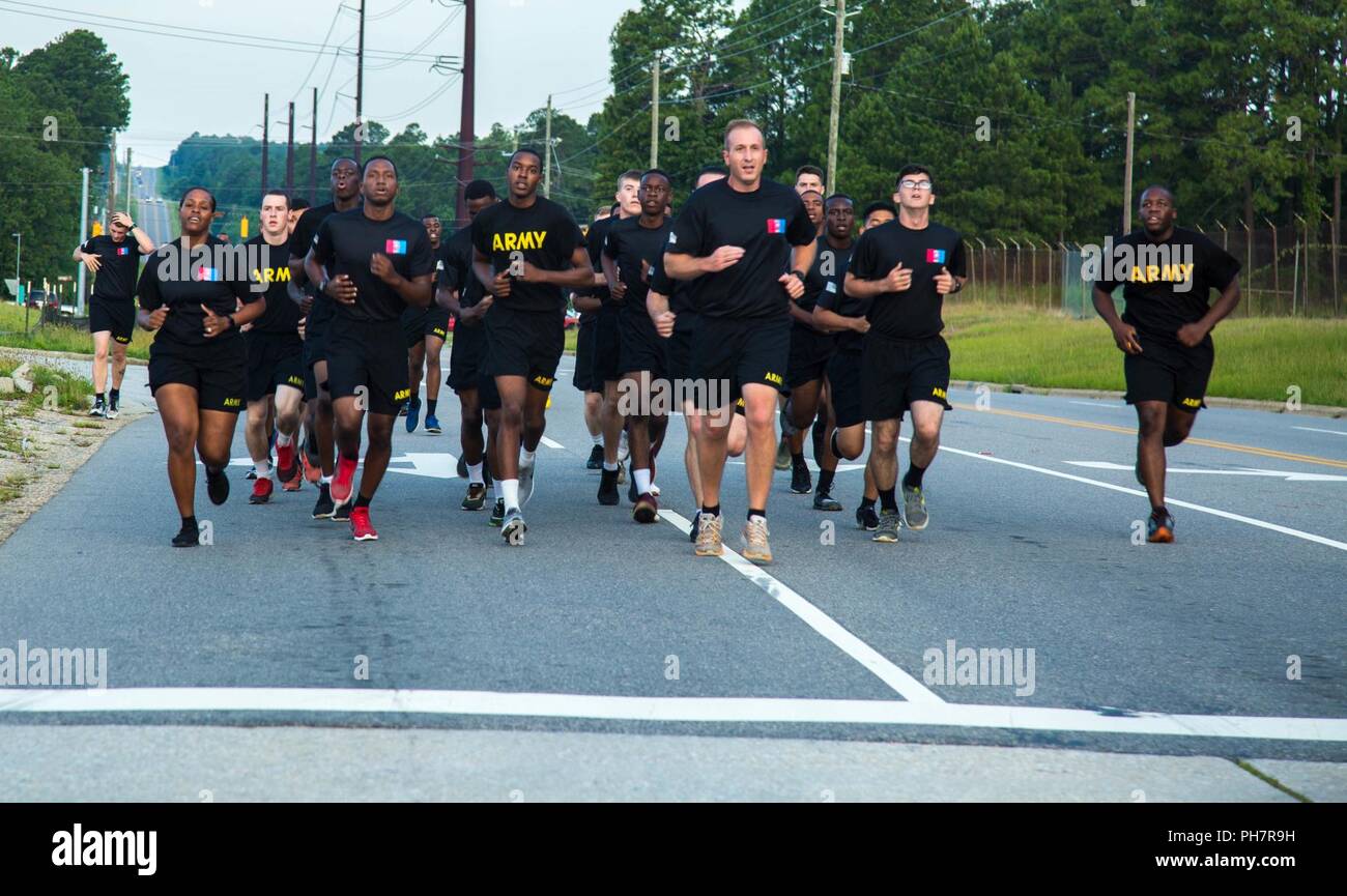 U.S. Army Paratroopers assigned to the 82nd Airborne Division runs in a