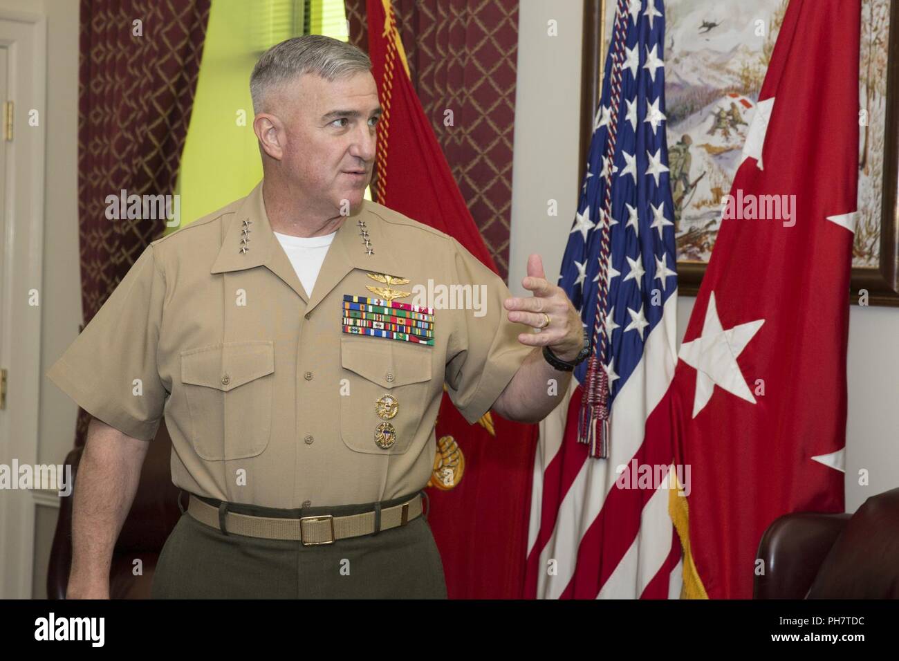 Assistant Commandant Of The Marine Corps (34th) General Glenn Walters, Marine Force Recon Dress Uniform