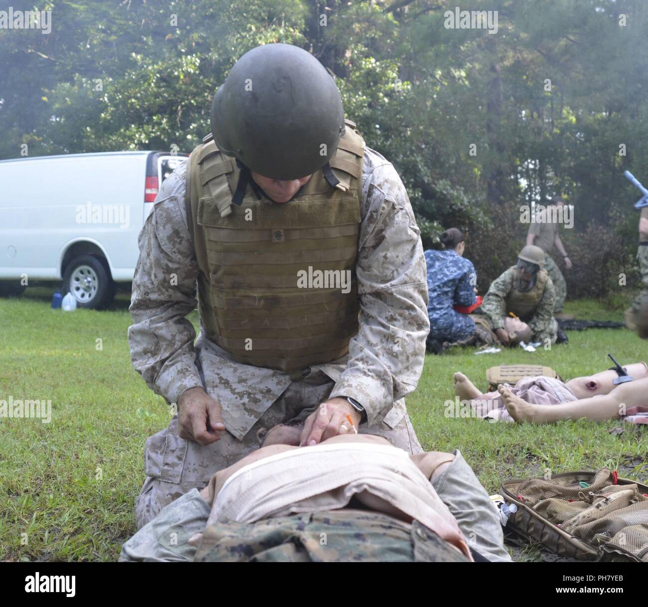 Marine Corps InstallationsEast SgtMaj Charles Metzger participates in