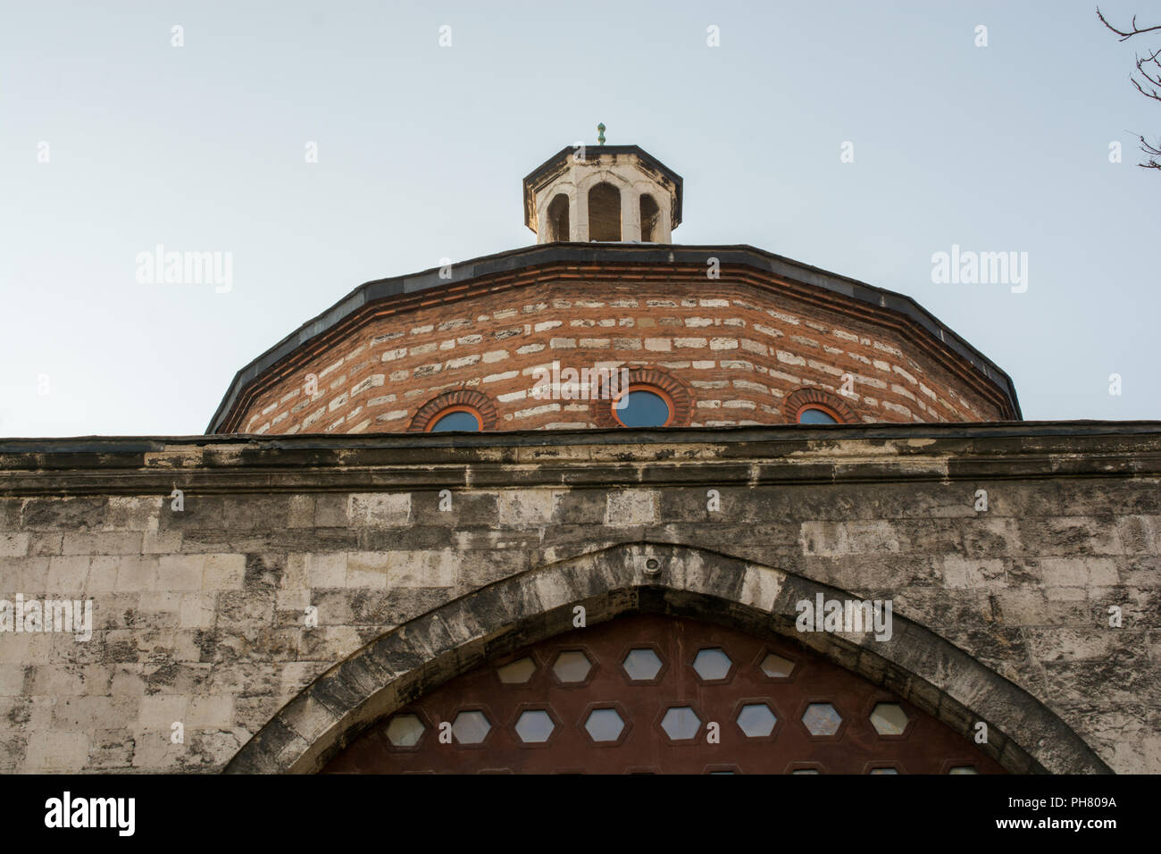Fine example of ottoman Turkish architecture masterpieces Stock Photo