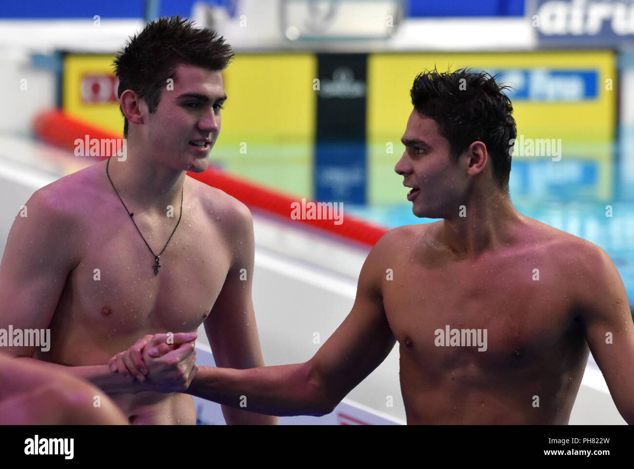 Budapest, Hungary - Jul 28, 2017. Competitive swimmer RYLOV Evgeny (RUS