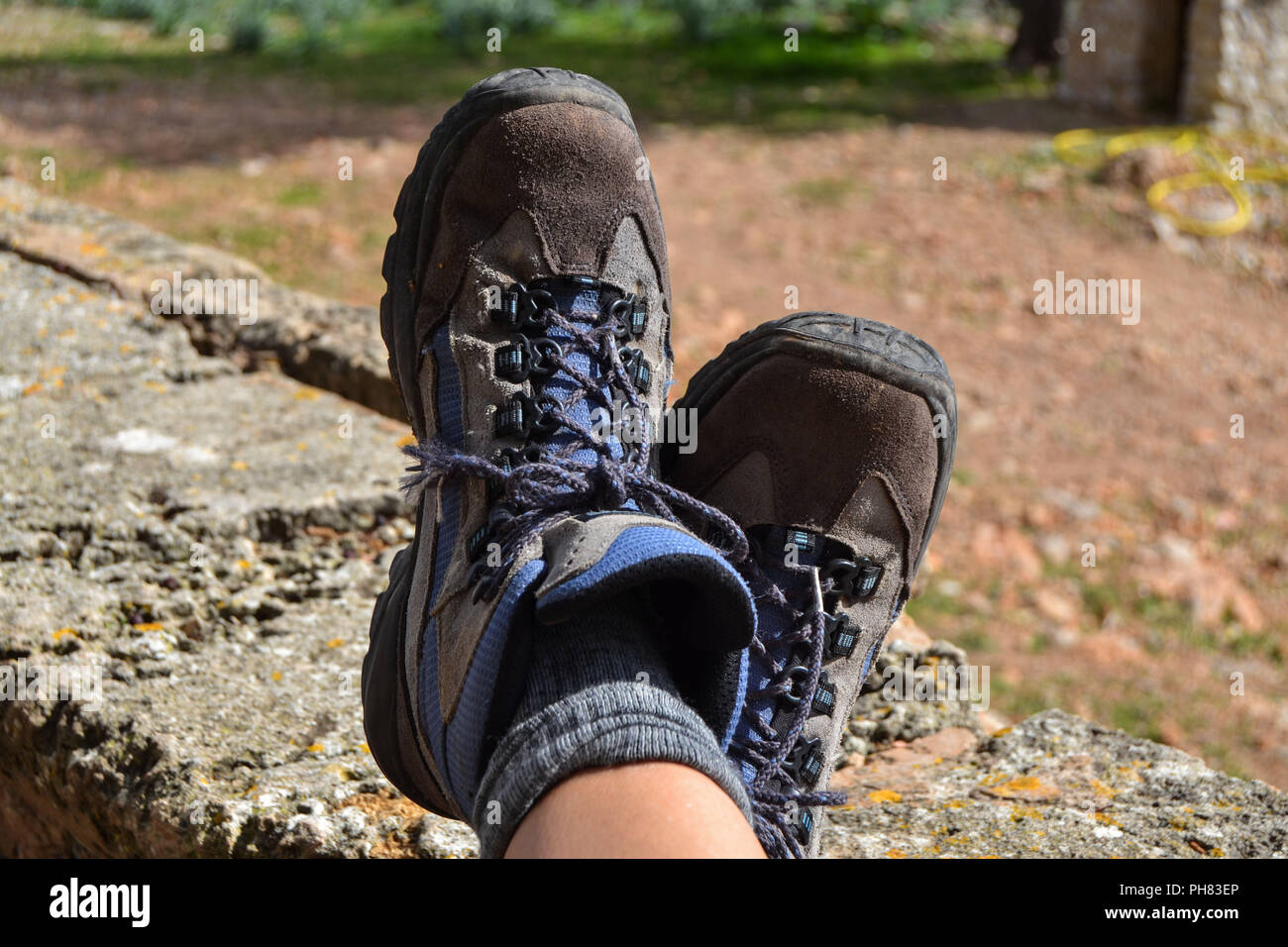 Wanderpause Stock Photo
