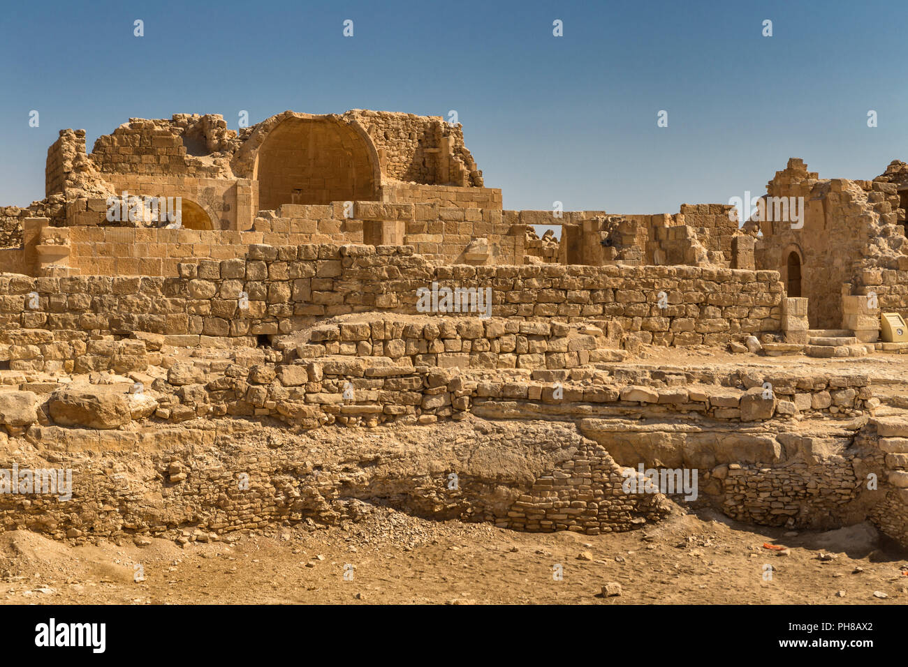 Shivta, Roman dead city, Negev desert, Israel Stock Photo