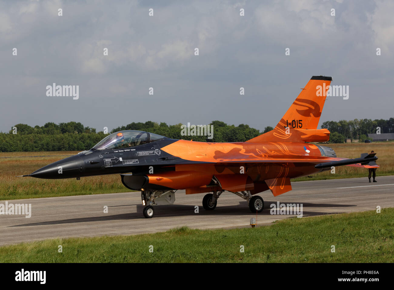 General Dynamics F-16 - Open Dagen 2013 in Völkel. Stock Photo