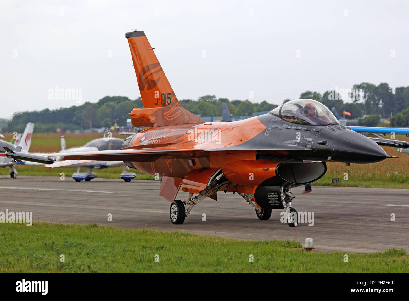 General Dynamics F-16 - Open Dagen 2013 in Völkel. Stock Photo
