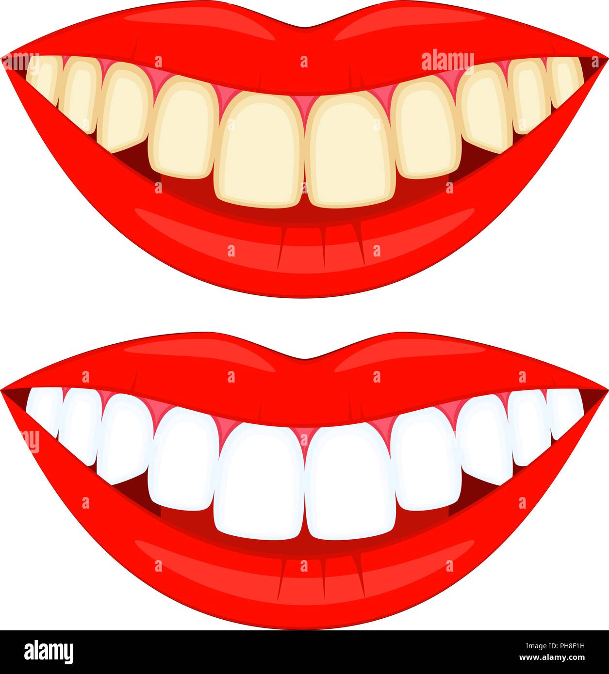 Colorful cartoon white and yellow smiles Stock Vector Image & Art - Alamy
