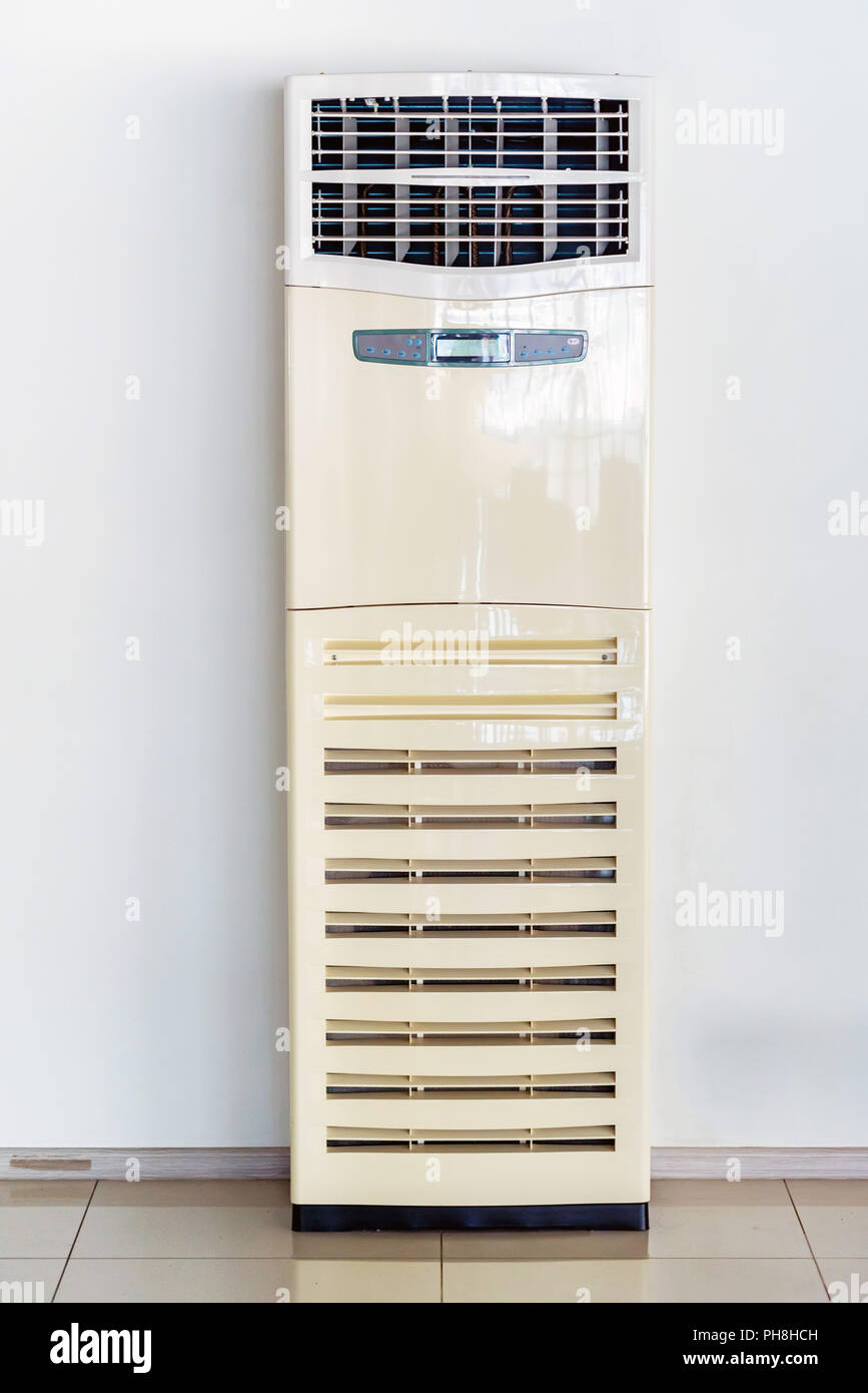 Office air conditioner systems installed on floor Stock Photo Alamy