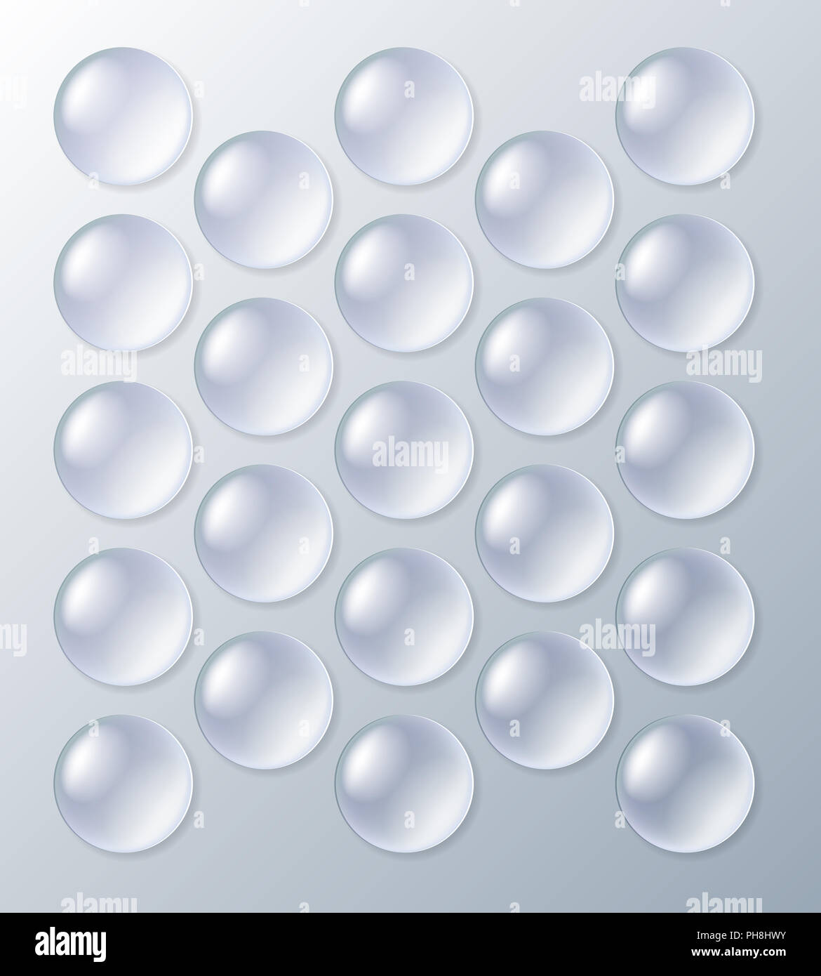 Bubblewrap, packaging with air bubbles Stock Photo