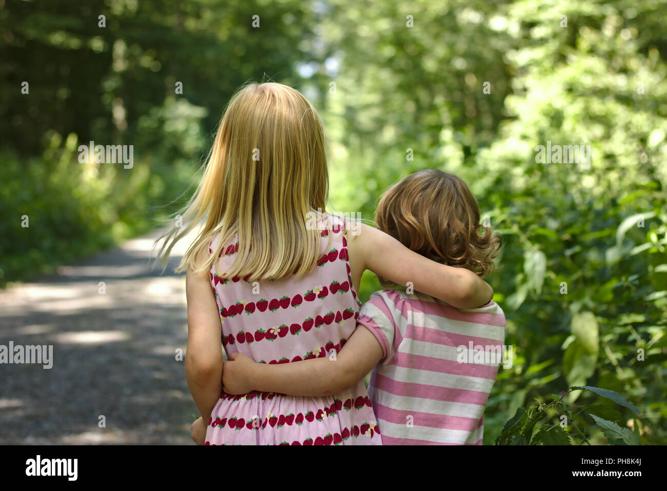 Walking together along a trail hires stock photography and images Alamy