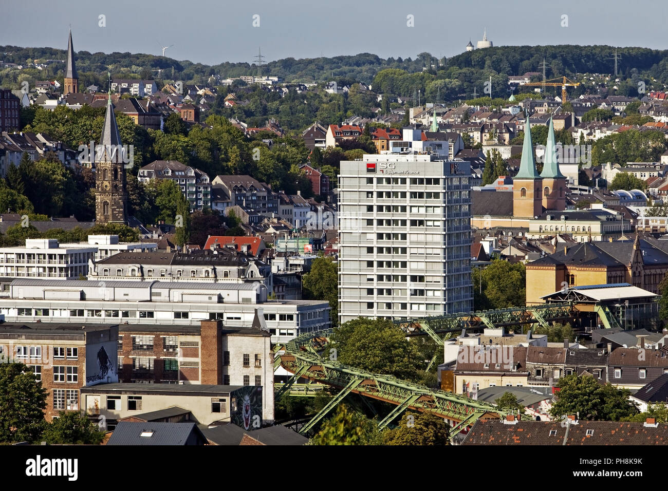 Cityscape, Wuppertal, Germany Stock Photo