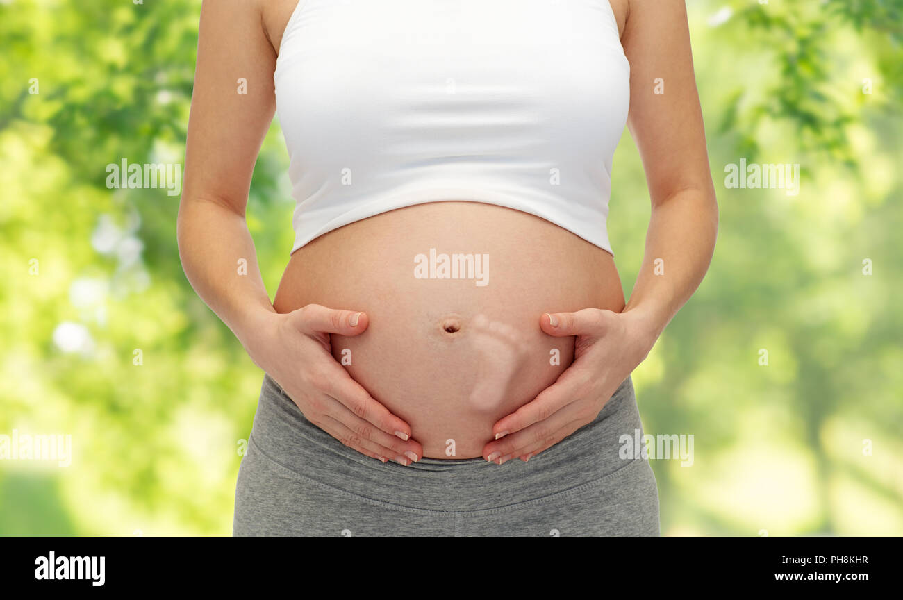 Baby Bump Feet & Hands, Pregnant Belly Overlays 