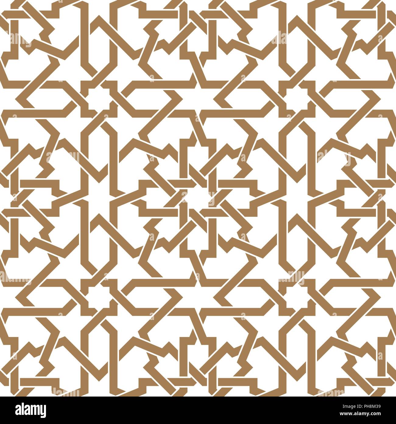 Seamless Arabic Geometric Ornament Based On Traditional Arabic Art